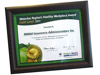 Healthy Workplace Award Certificate